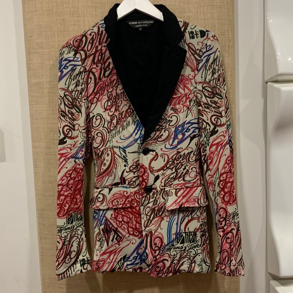 - NWOT HOMME PLUS JK5 TATTOO jacket